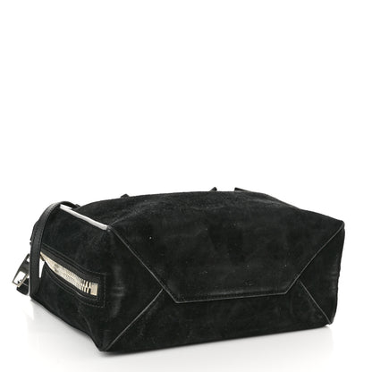 Balenciaga Baby Daim Suede Plate Hardware Papier A6 Zip Around Tote Black 4 of 12
