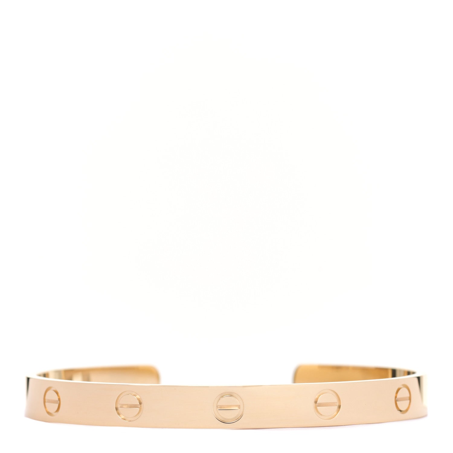 Cartier 18K Yellow Gold LOVE Cuff Bracelet 18 1 of 4