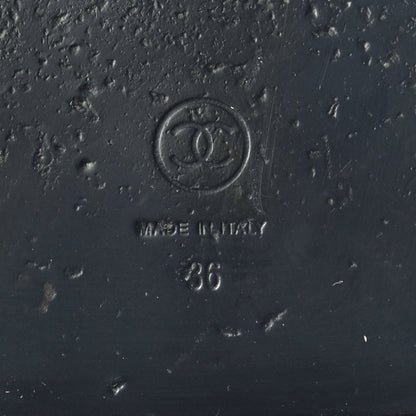 Chanel Denim Velcro Dad Sandals 36 Navy Blue 7 of 8