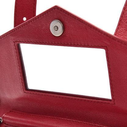 Proenza Schouler Lambskin PS1 Large Chain Wallet Red 6 of 8