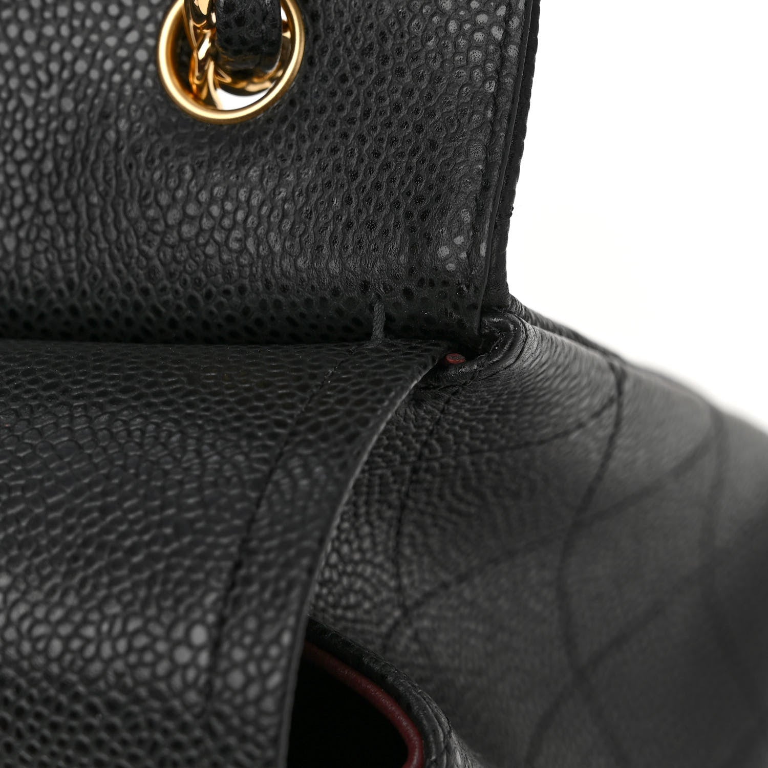 Chanel Caviar Quilted Jumbo Double Flap Black 11 of 12