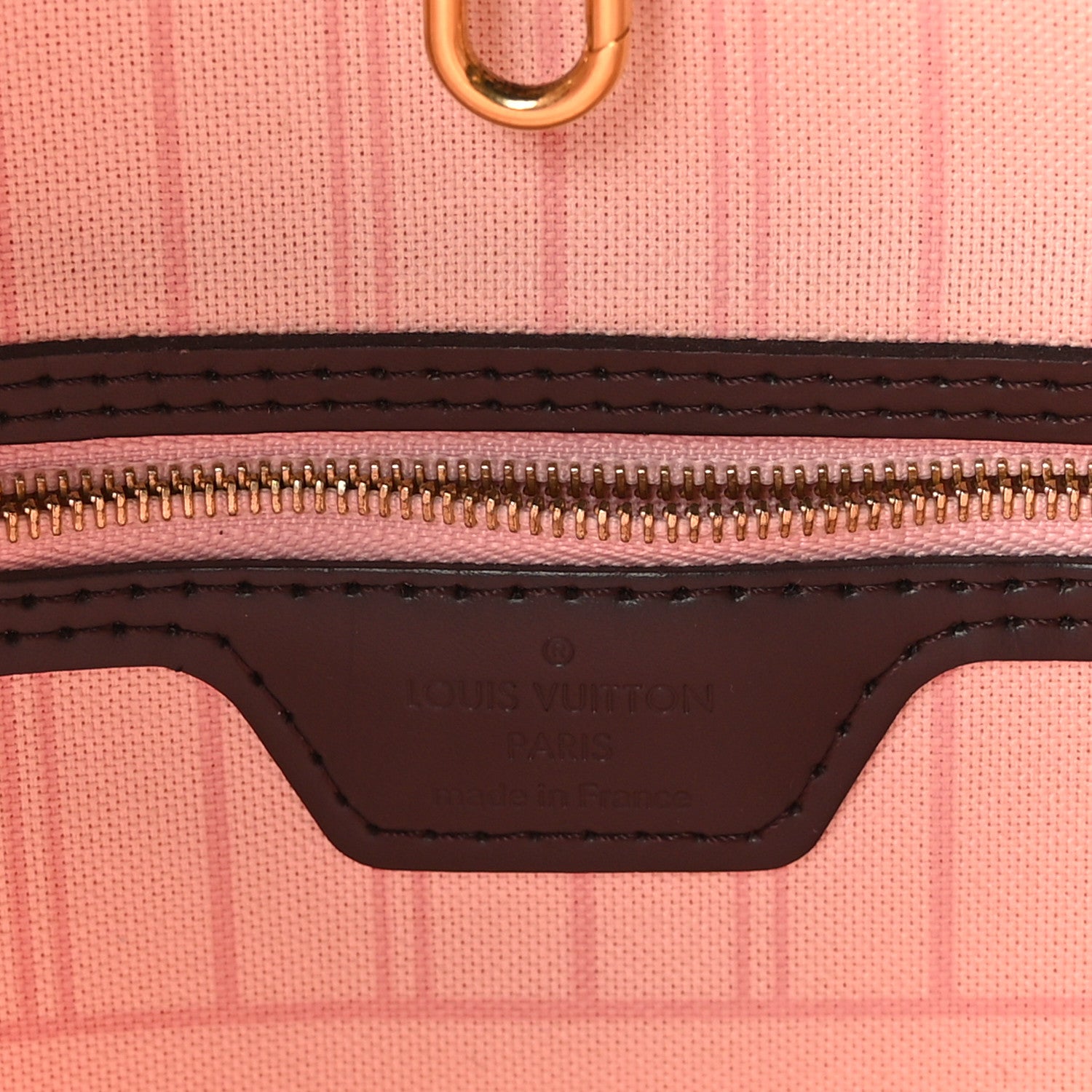 Louis Vuitton Damier Ebene Neo Neverfull MM Rose Ballerine 6 of 9
