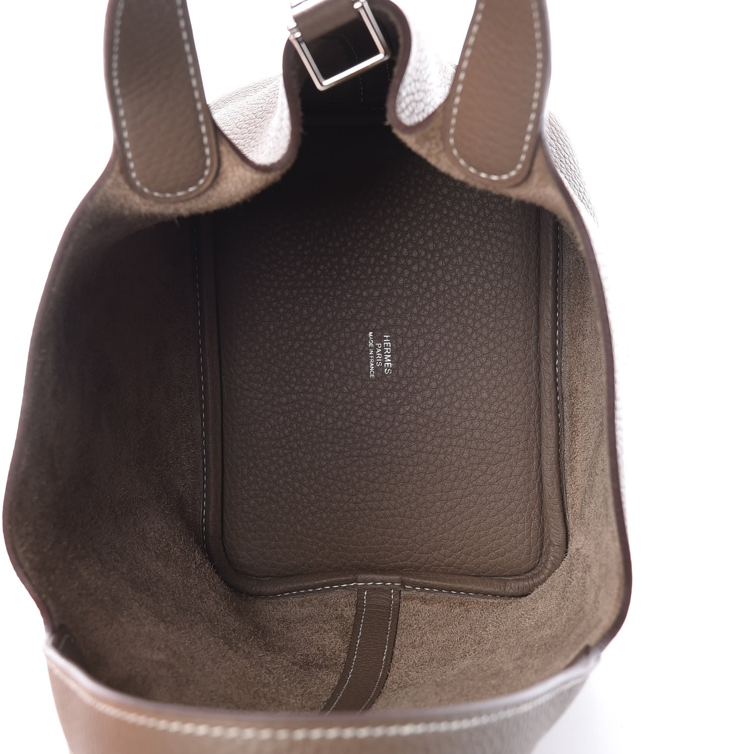 Hermes Taurillon Clemence Picotin Lock 18 PM Etoupe 5 of 11