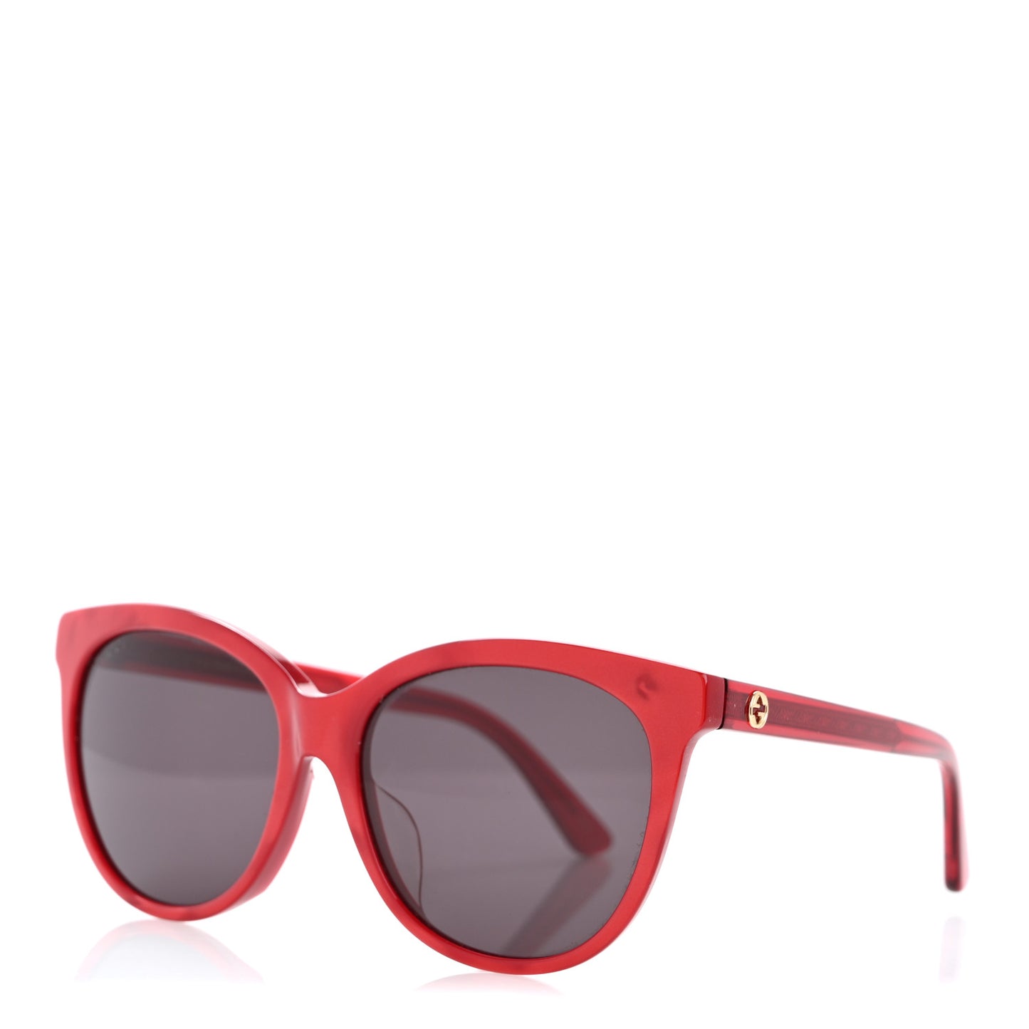 Acetate GG Round Sunglasses GG0081SK Red