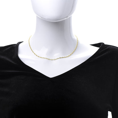 Tiffany 18K Yellow Gold Infinity Link Chain Necklace 2 of 5