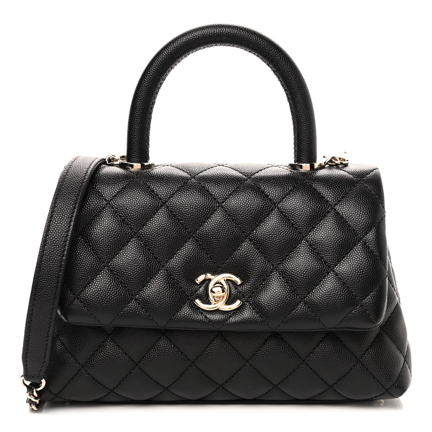 Chanel Caviar Quilted Mini Coco Handle Flap Black 1 of 4