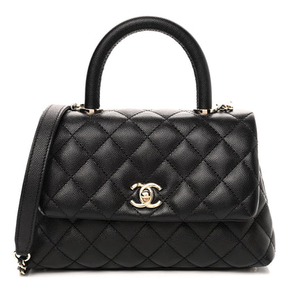 Chanel Caviar Quilted Mini Coco Handle Flap Black 1 of 4