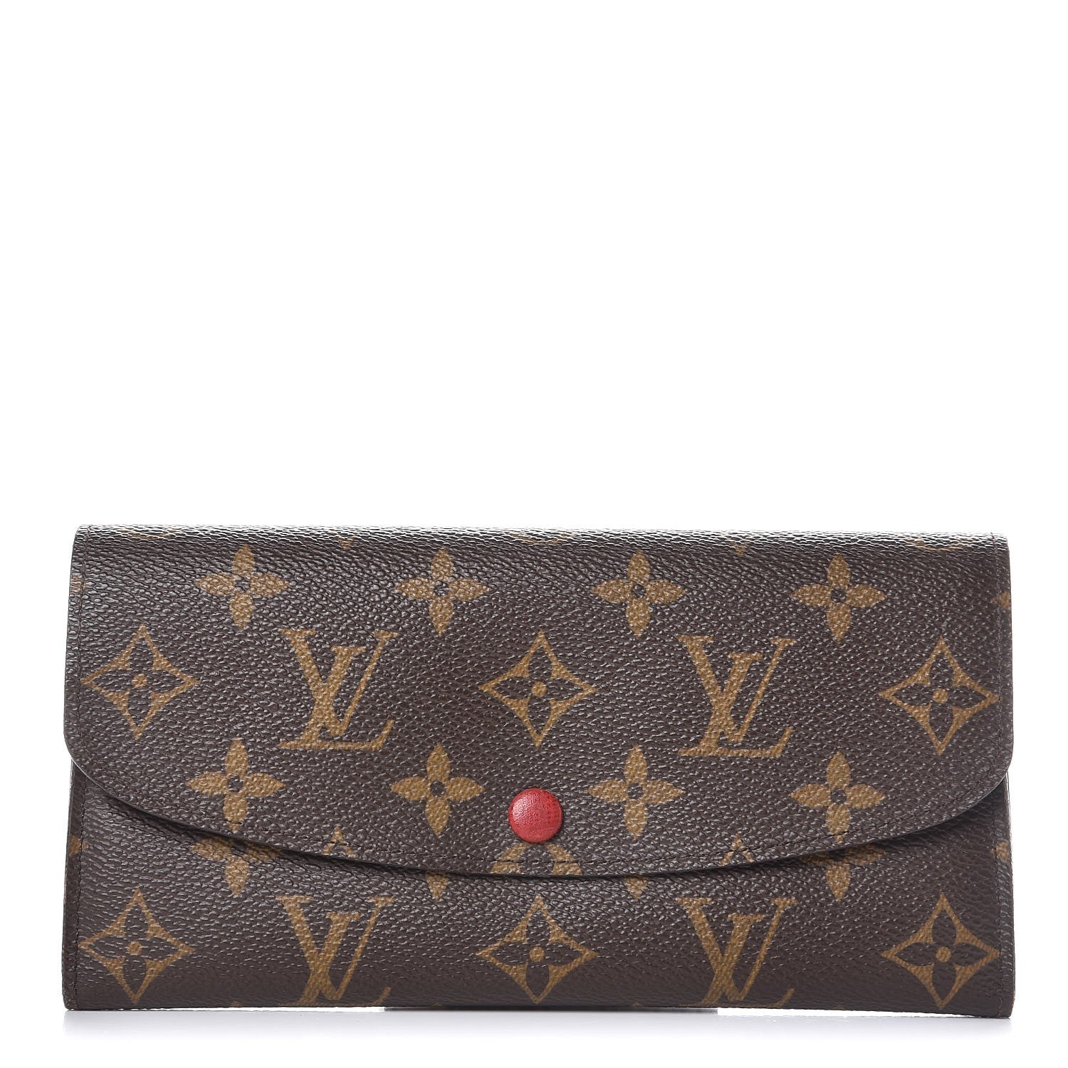 Louis Vuitton Monogram Emilie Wallet Red 1 of 8