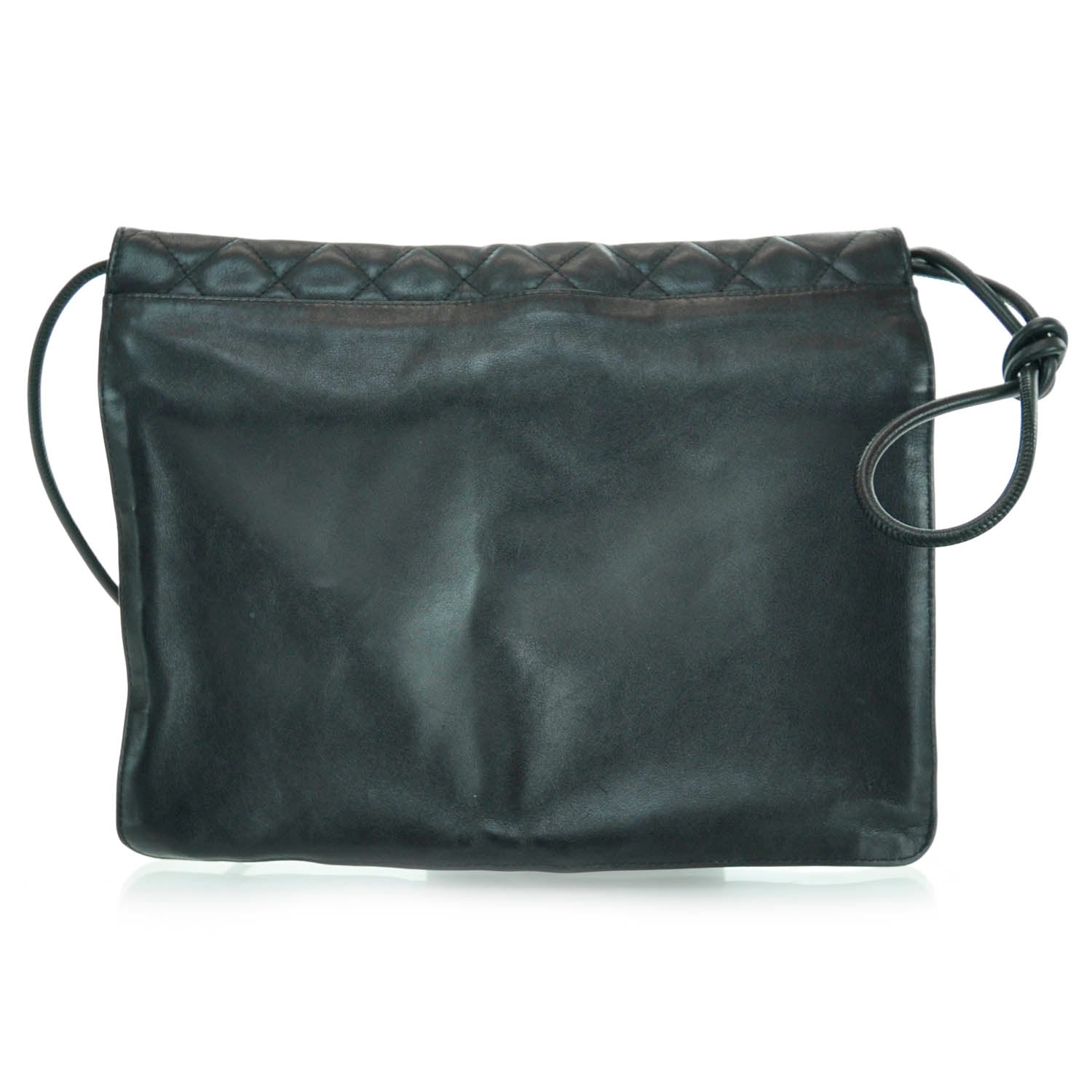 Chanel Calfskin Quilted Cambon Multipocket Shoulder Bag Black 3 of 12