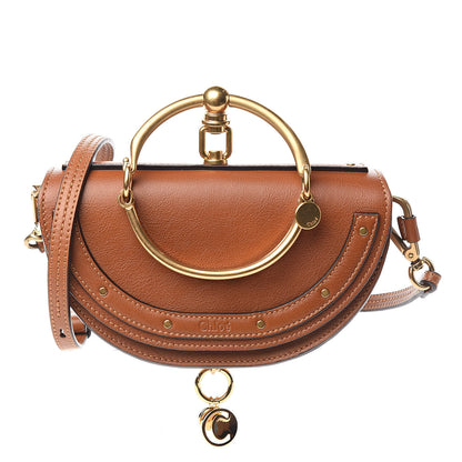 Chloe Calfskin Small Nile Bracelet Minaudiere Bag Caramel 1 of 11