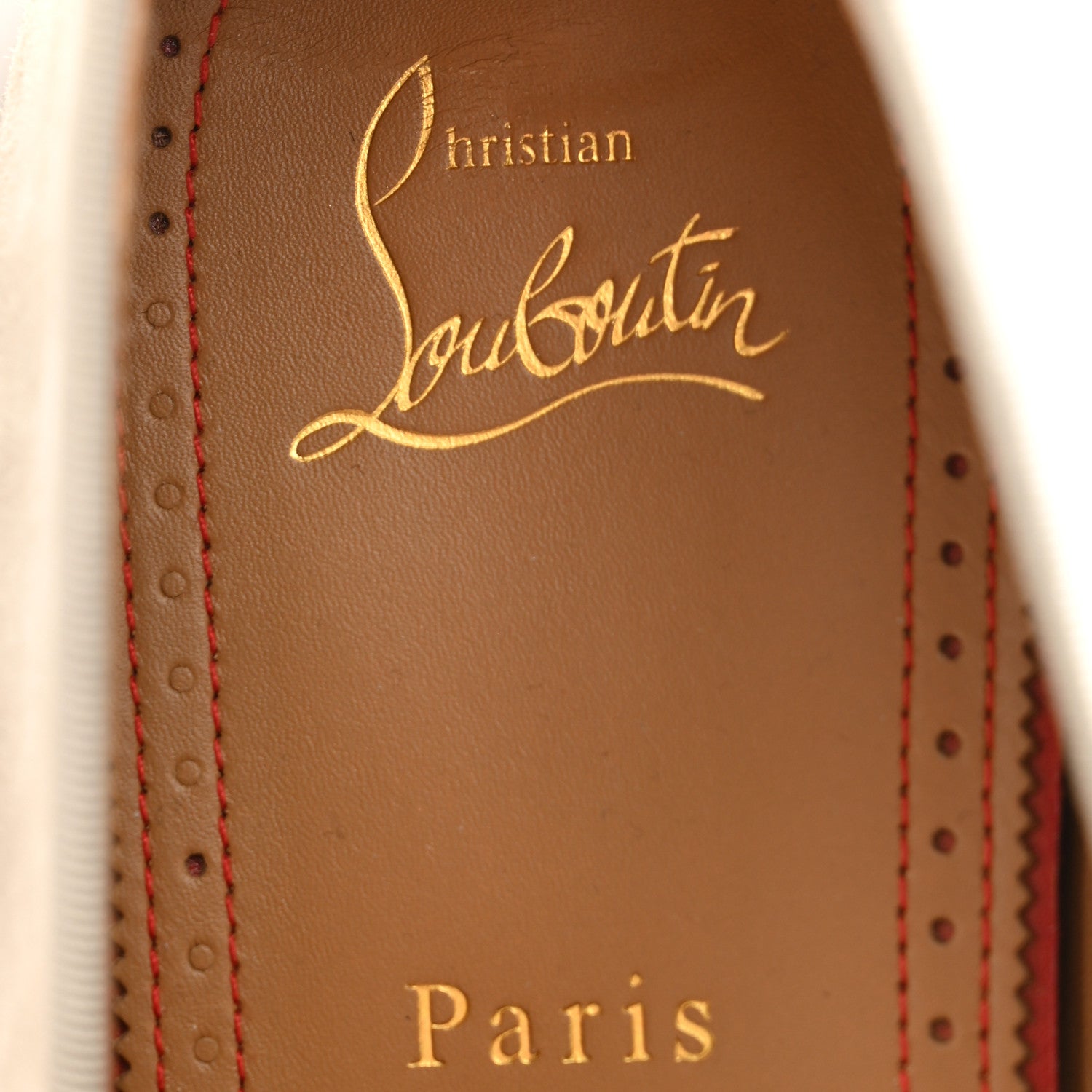 Christian Louboutin Veau Velours Mens Dandelion Flat Loafers 42 Goose 6 of 9