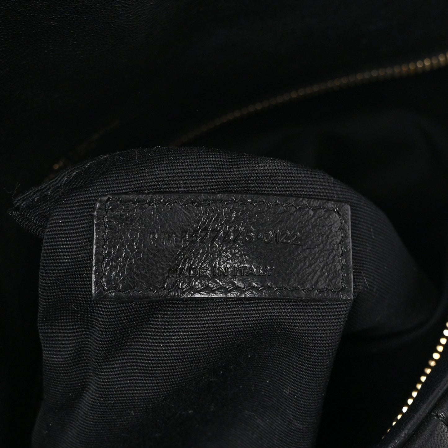 Lambskin Quilted Medium Loulou Puffer Monogram Chain Satchel Black