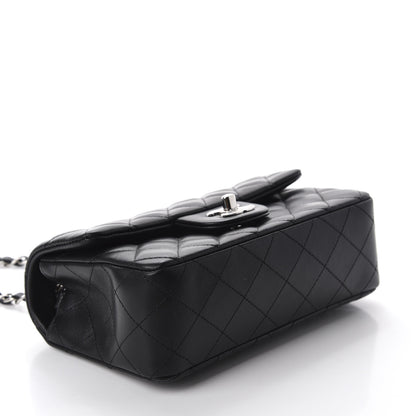 Chanel Lambskin Quilted Mini Rectangular Flap Black 4 of 11