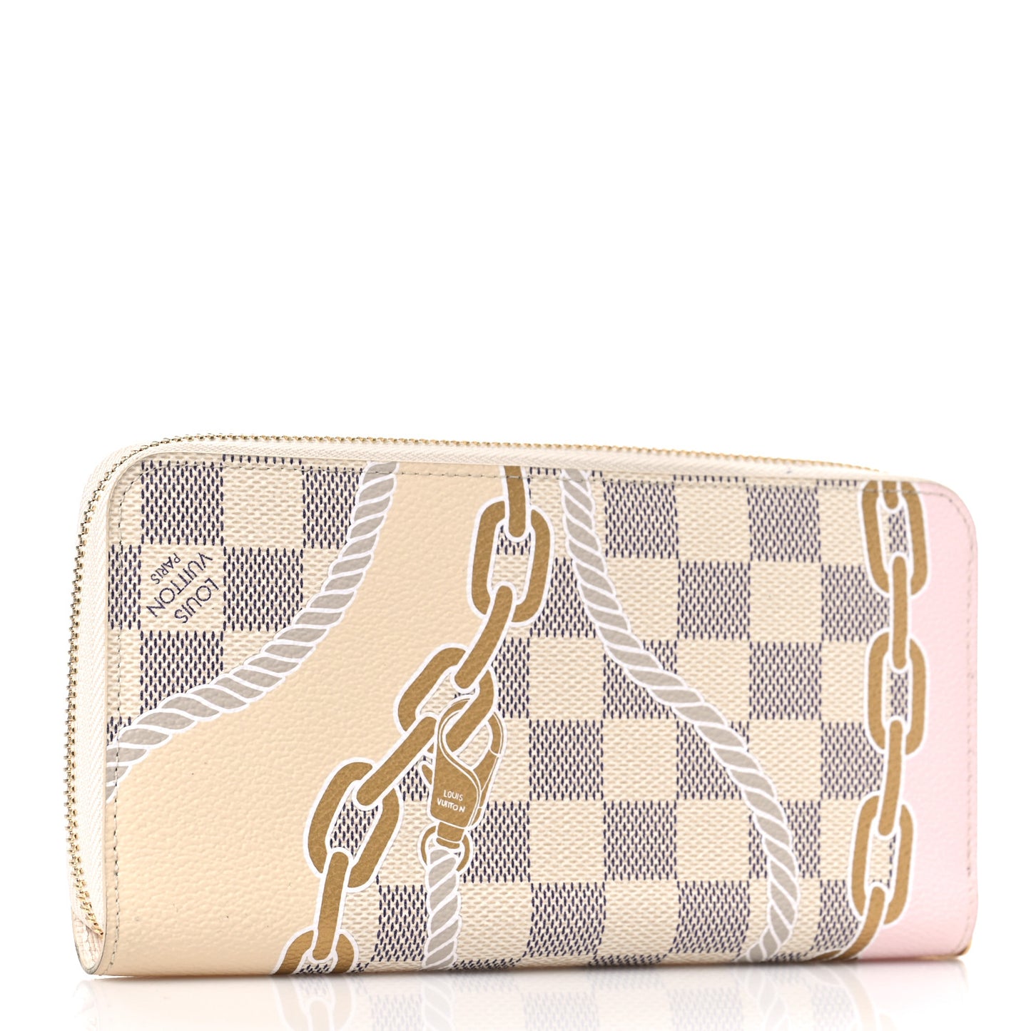 Damier Azur Nautical Zippy Wallet Gold