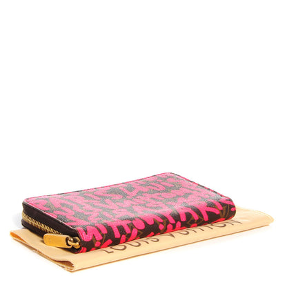 Louis Vuitton Monogram Graffiti Zippy Wallet Fuchsia 4 of 7