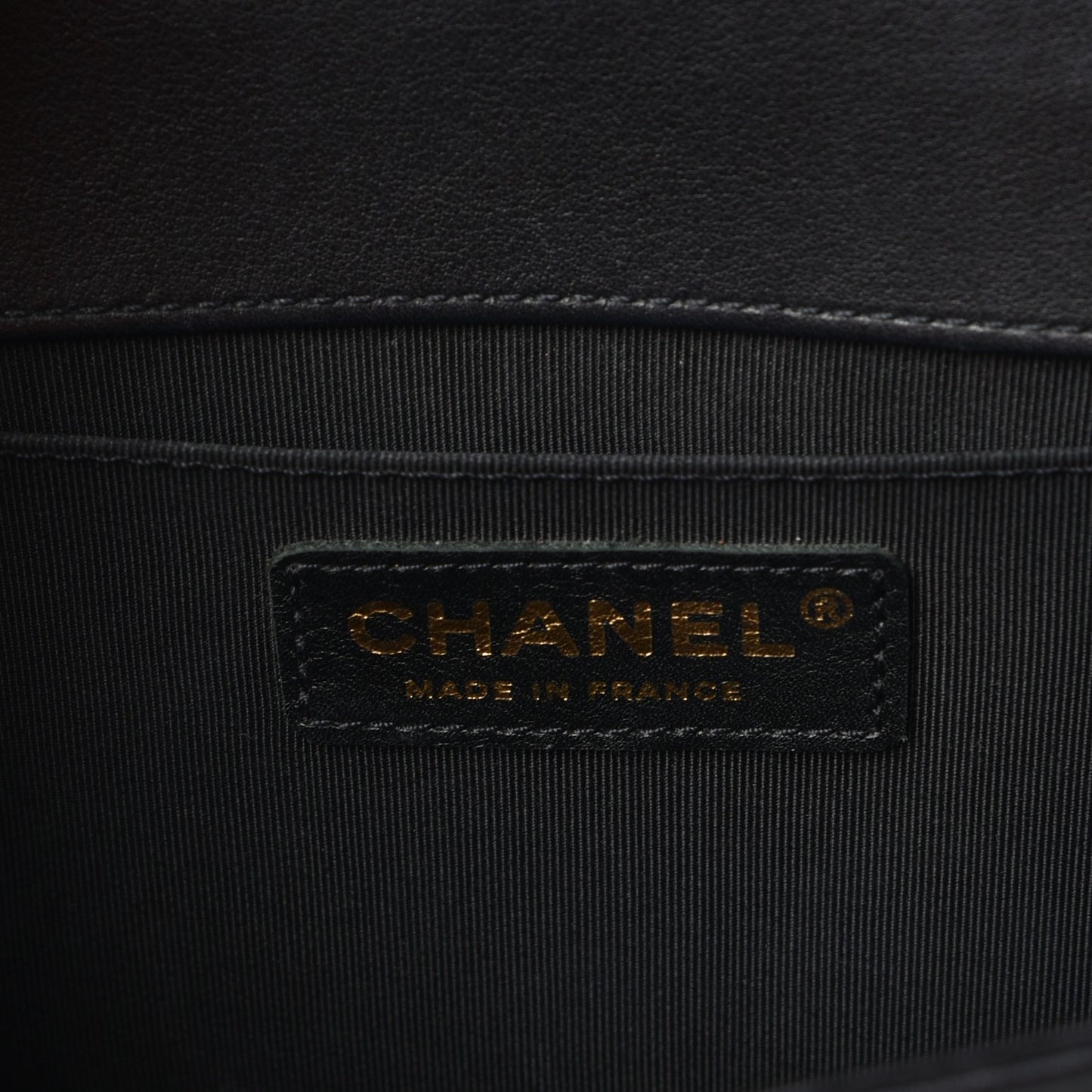 Calfskin Quilted Medium Boy Flap Black
