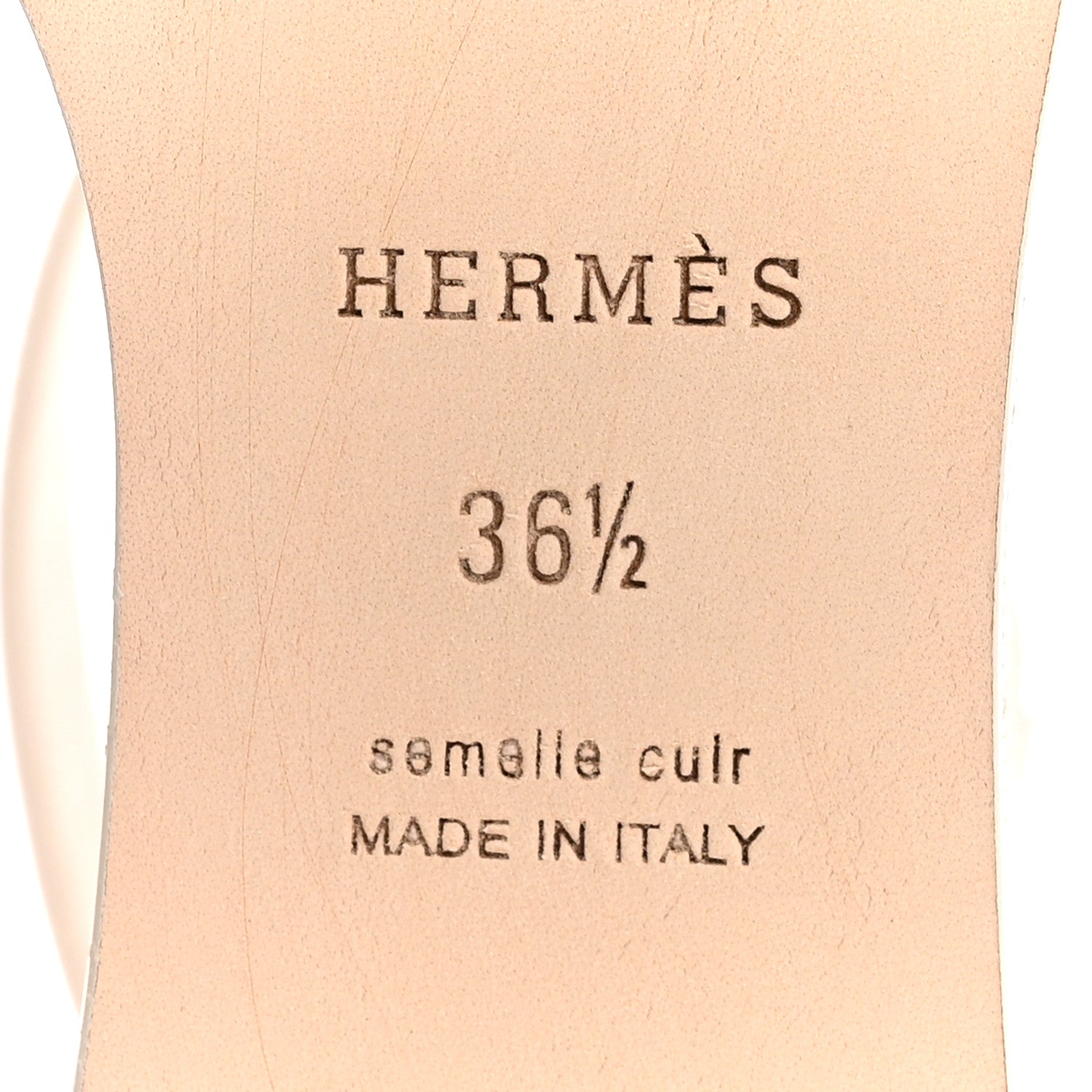 Hermes Calfskin Illusion 35 Wedge Sandals 36.5 Blanc De Paris 8 of 10