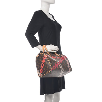 Louis Vuitton Monogram Bay Speedy 30 Rose Ballerine Poppy 2 of 13