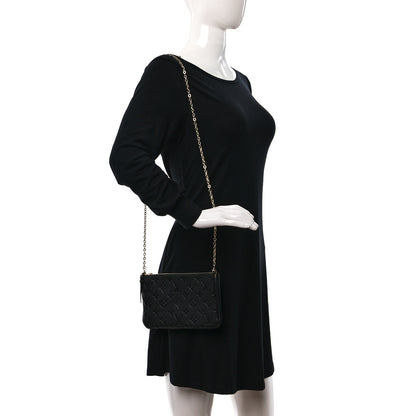 Louis Vuitton Empreinte Double Zip Pochette Black 3 of 9