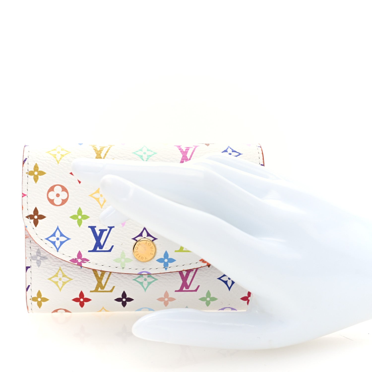 Louis Vuitton LV X TM Monogram Multicolor Rosalie Coin Purse White Kawaii Pink 2 of 7