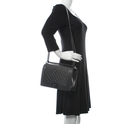Chanel Caviar Quilted New Medium Boy Flap So Black 2 of 8