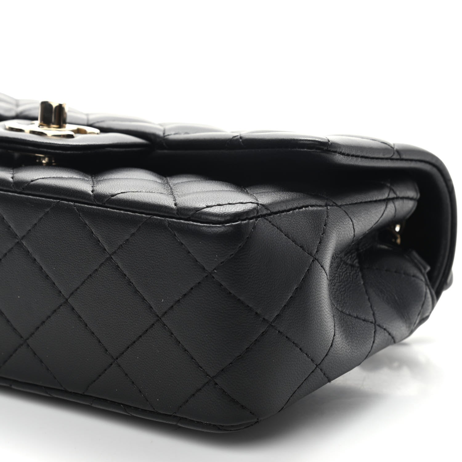 Chanel Lambskin Quilted Mini Rectangular Flap Black 9 of 9