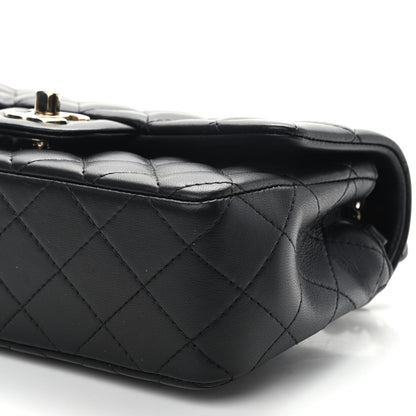 Chanel Lambskin Quilted Mini Rectangular Flap Black 9 of 9