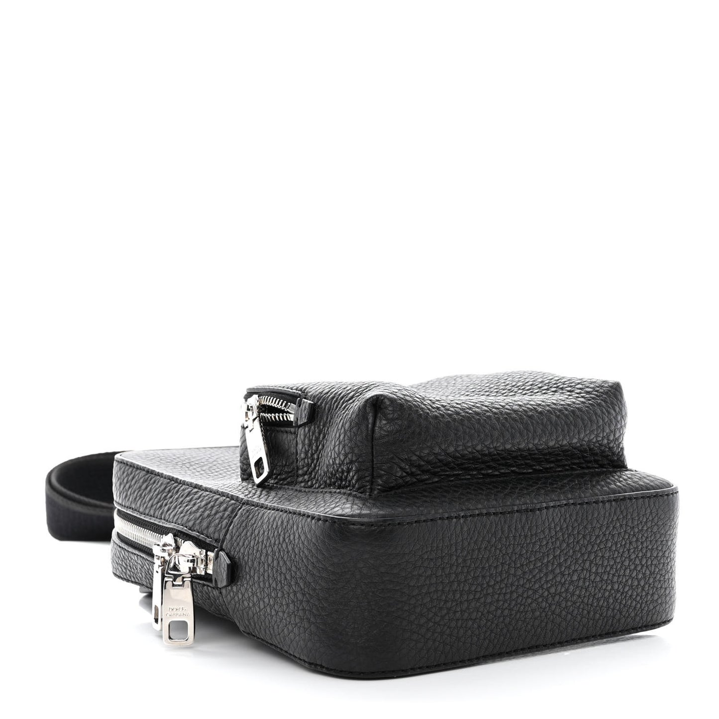 Hammered Calfskin Palermo Zaino Backpack Black