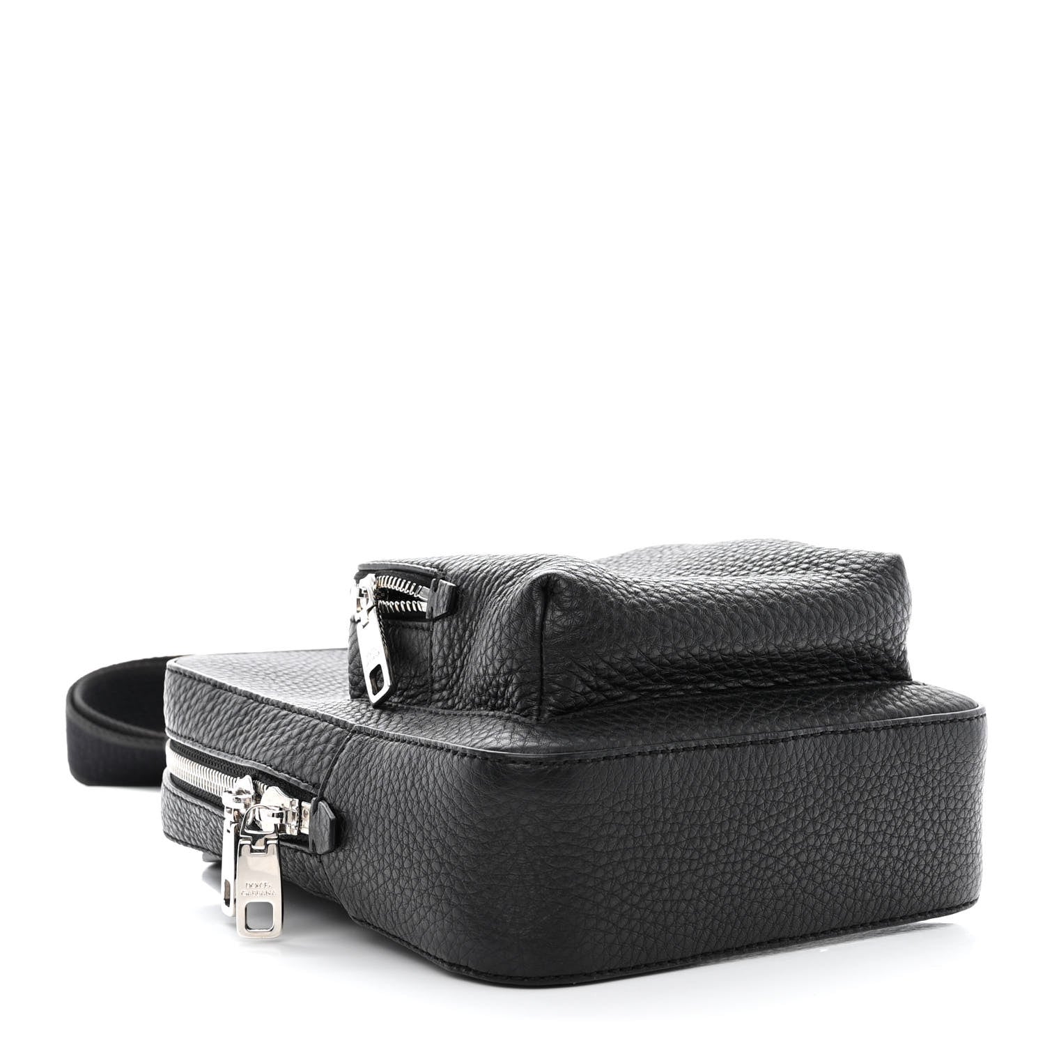 Dolce & Gabbana Hammered Calfskin Palermo Zaino Backpack Black 4 of 10
