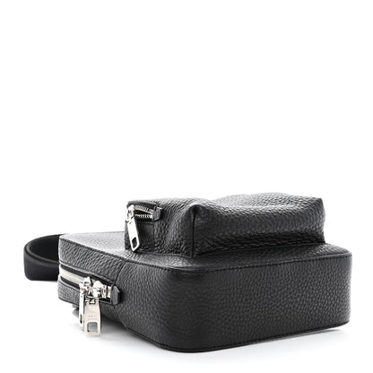 Dolce & Gabbana Hammered Calfskin Palermo Zaino Backpack Black 4 of 10