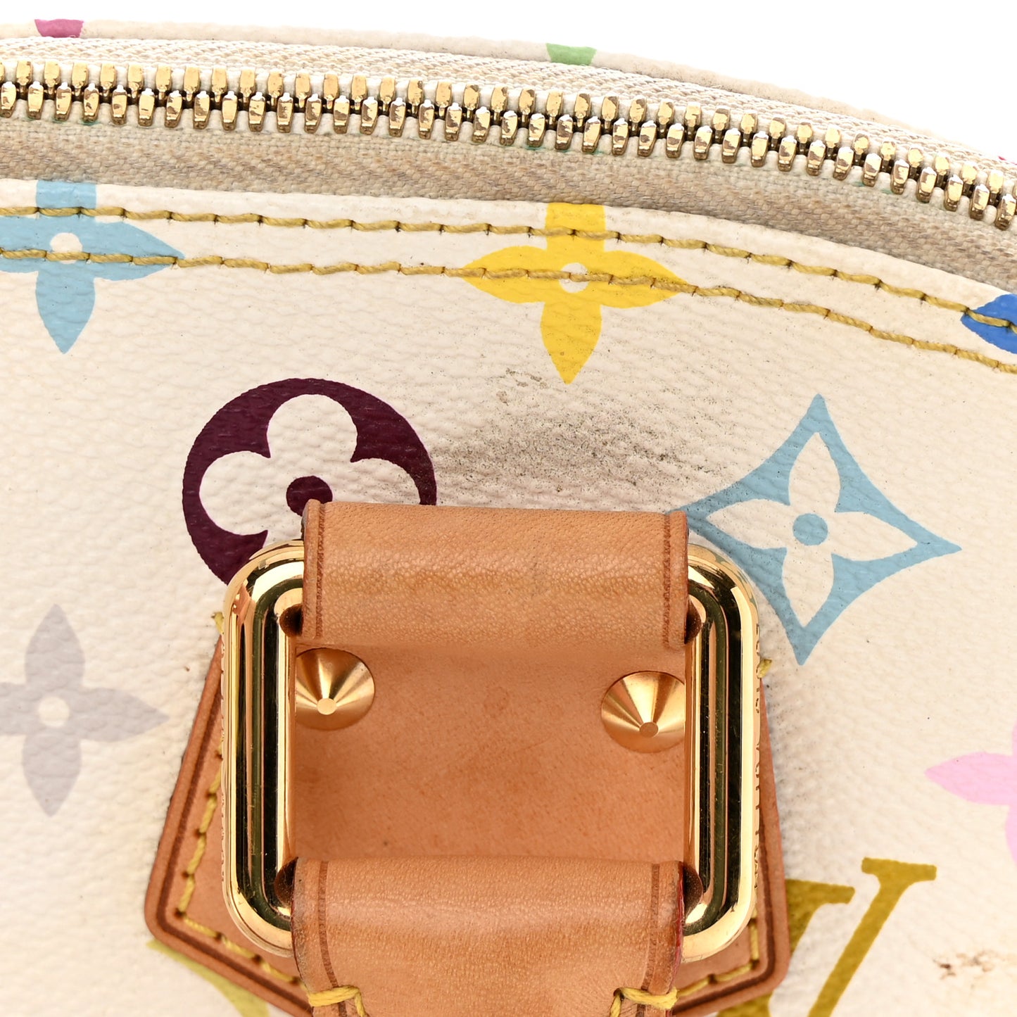 Monogram Multicolor Alma PM White