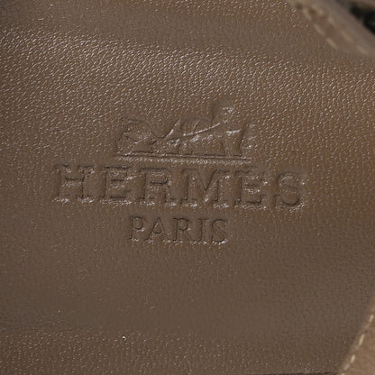 Hermes Epsom Santorini Sandals 39 Etoupe 8 of 10