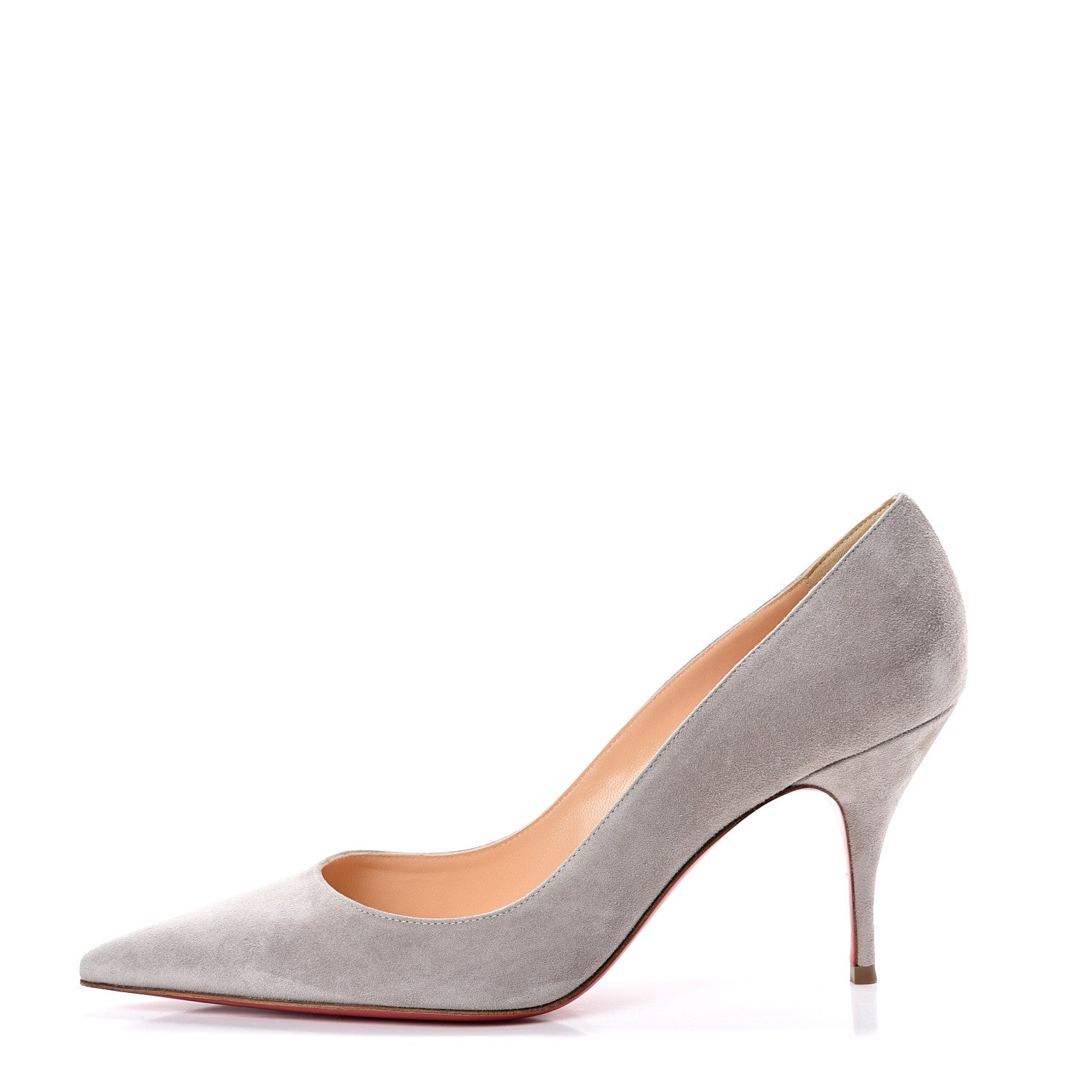Christian Louboutin Veau Velours Clare 80 Pumps 38.5 Fume 1 of 8