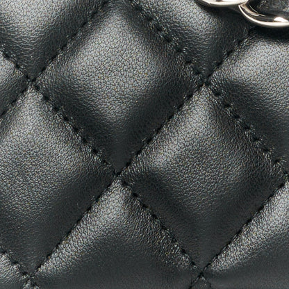 Chanel Lambskin Quilted Mini Square Flap Black 9 of 12