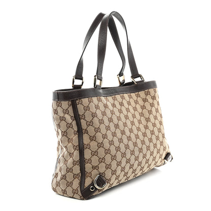 Gucci Monogram Medium Abbey Tote  Brown 4 of 14