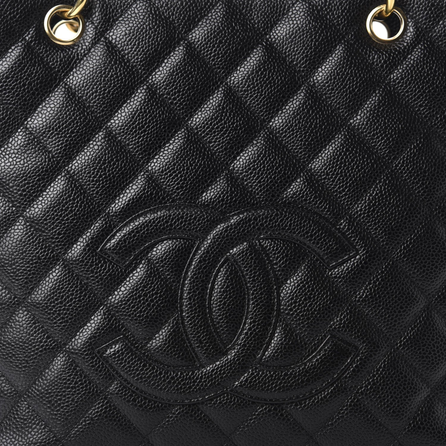 Chanel Caviar Quilted Petit Shopping Tote PST Black 10 of 10