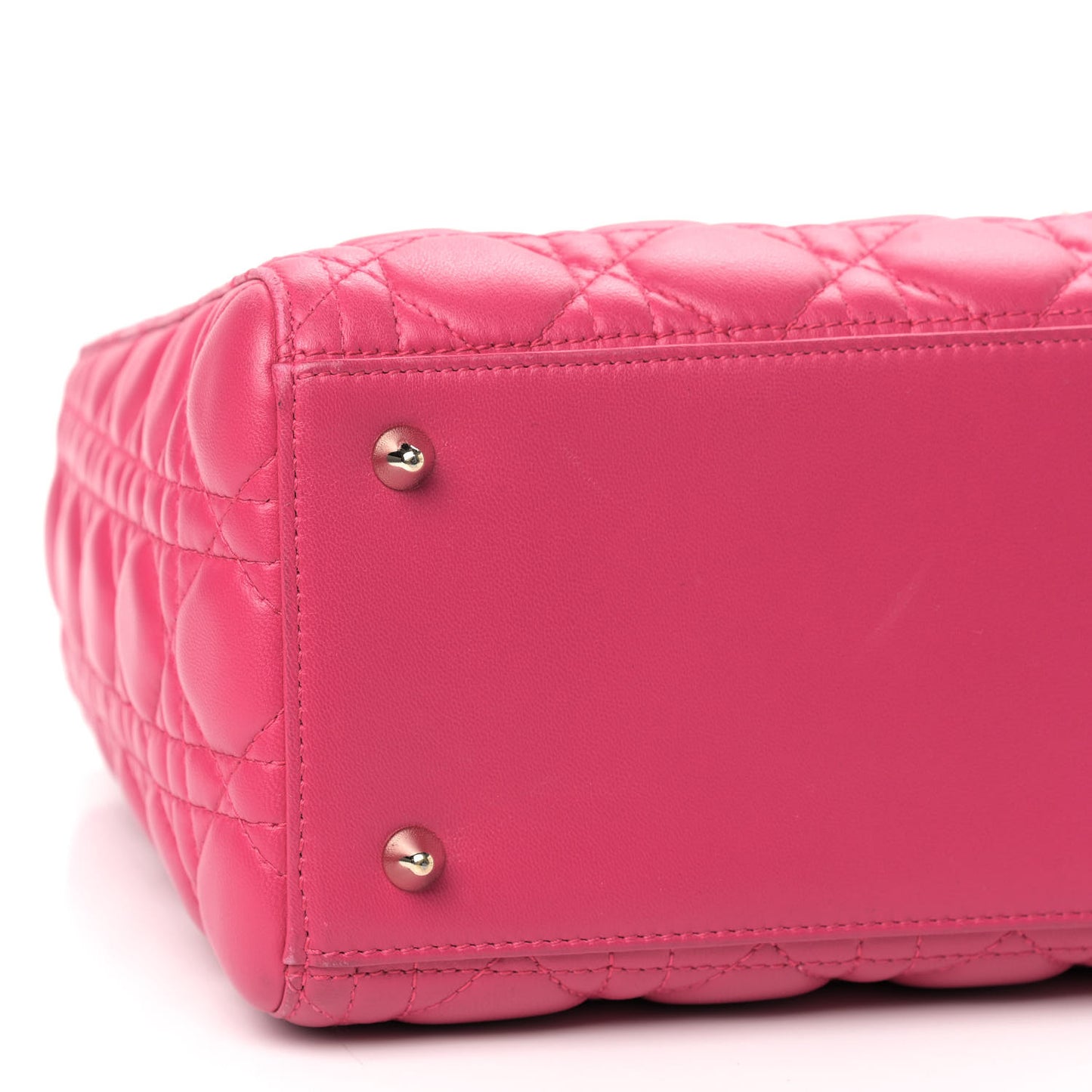Lambskin Cannage Medium Lady Dior Pink
