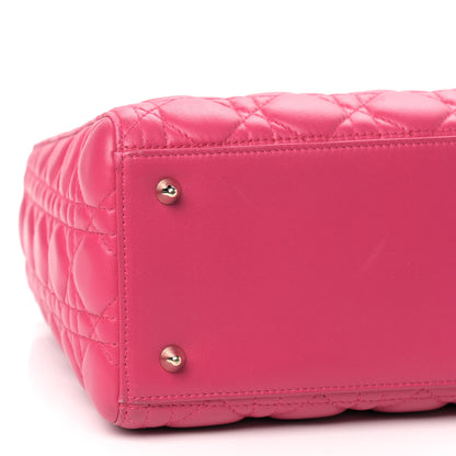 Christian Dior Lambskin Cannage Medium Lady Dior Pink 6 of 11