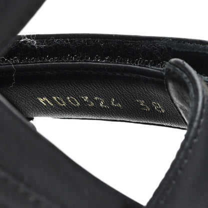 Christian Dior Lambskin Dioract 10mm Sandals 38 Black 9 of 9