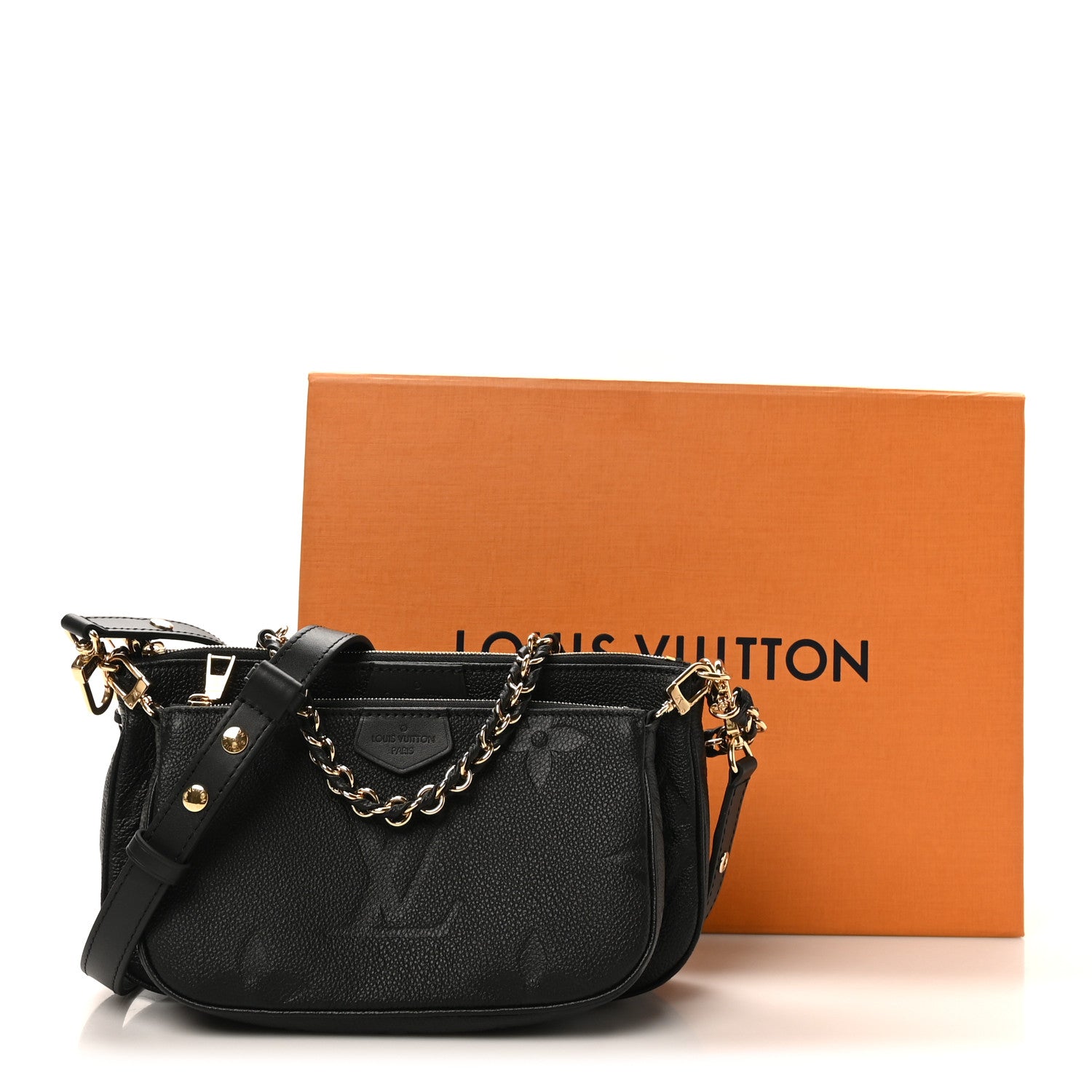 Louis Vuitton Empreinte Monogram Giant Multi Pochette Accessories Black 11 of 11