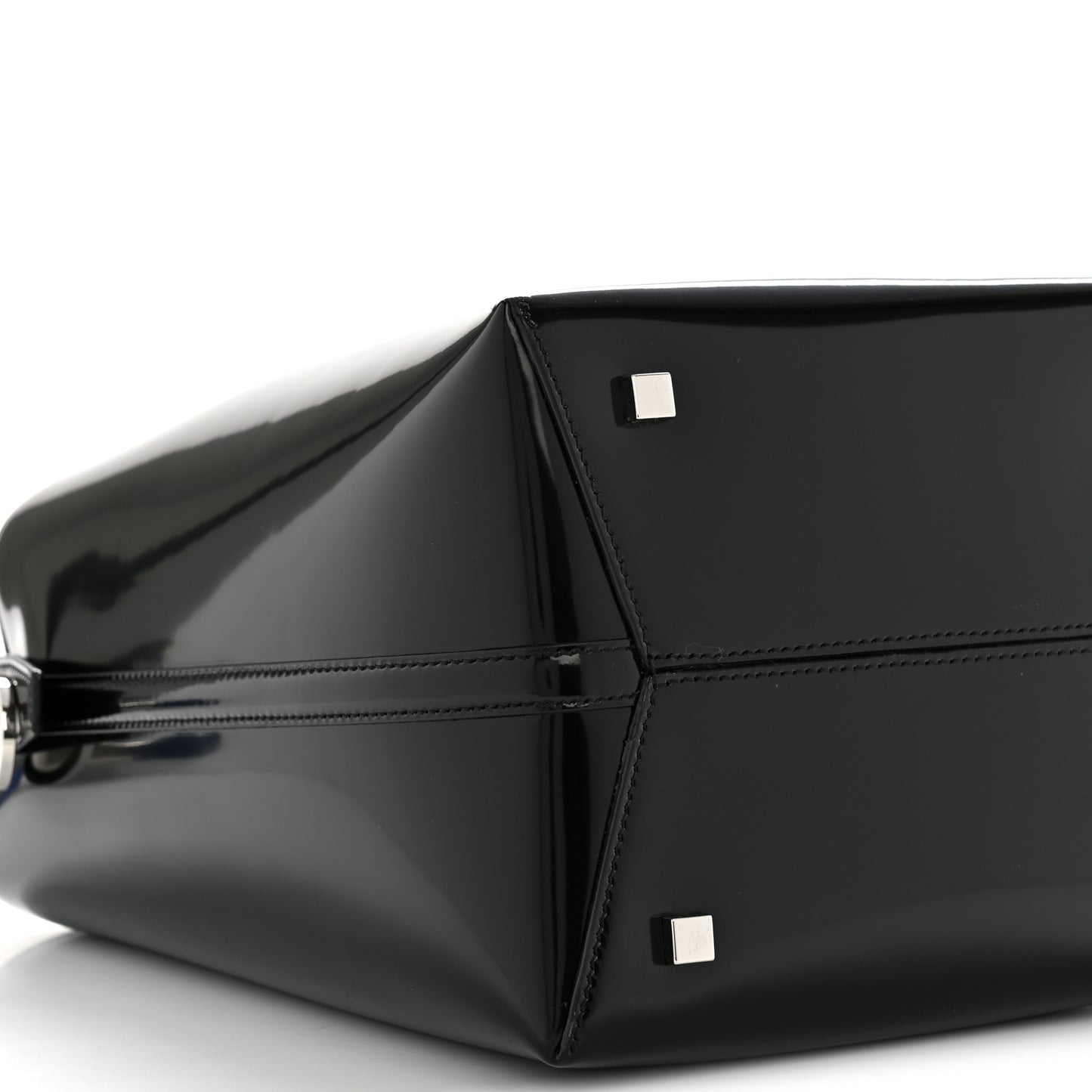 Patent Calfskin Le 37 Bucket Bag Black