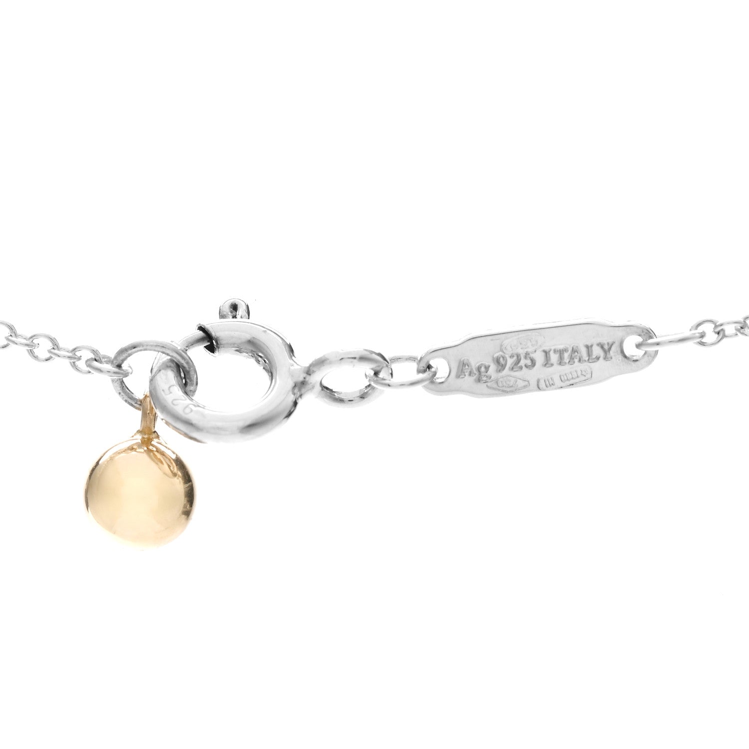 Tiffany Sterling Silver 18K Yellow Gold Return to Tiffany Love Bugs Bee Pendant Necklace 5 of 5