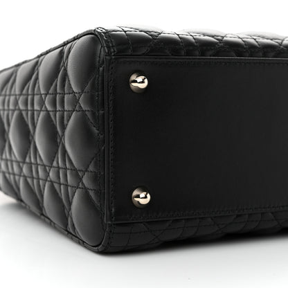 Christian Dior Lambskin Cannage Large Lady Dior Black 8 of 10