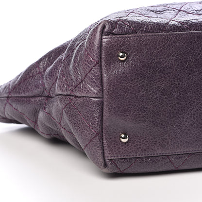 Chanel Glazed Calfskin Large On The Road Tote Purple 10 of 11