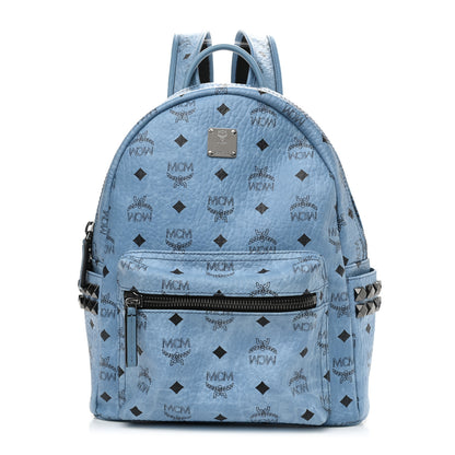 MCM Visetos Small Side Stud Stark Backpack Munich Blue 1 of 16