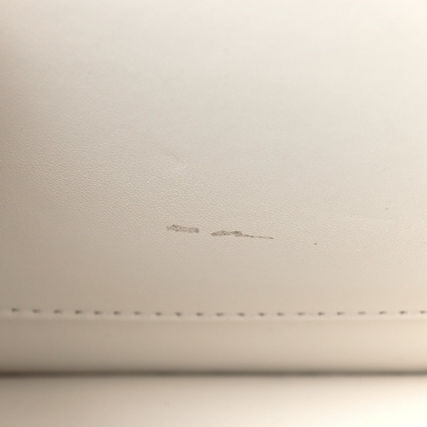 Ultra Matte Grained Calfskin 30 Montaigne Flap Bag White