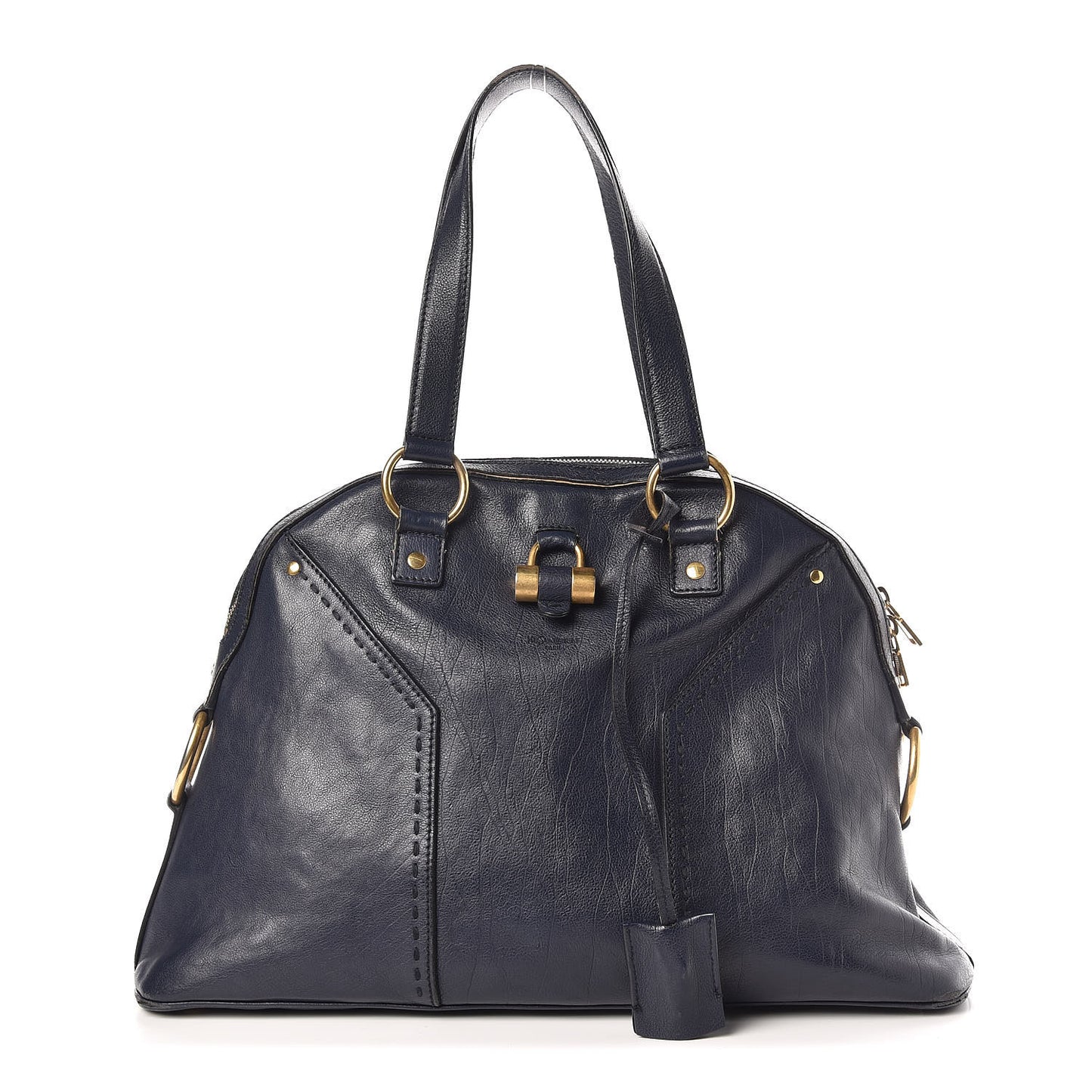 Calfskin Large Muse Navy Blue