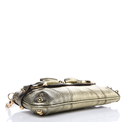 Gucci Calfskin Small Horsebit Chain Clutch Gold 5 of 10