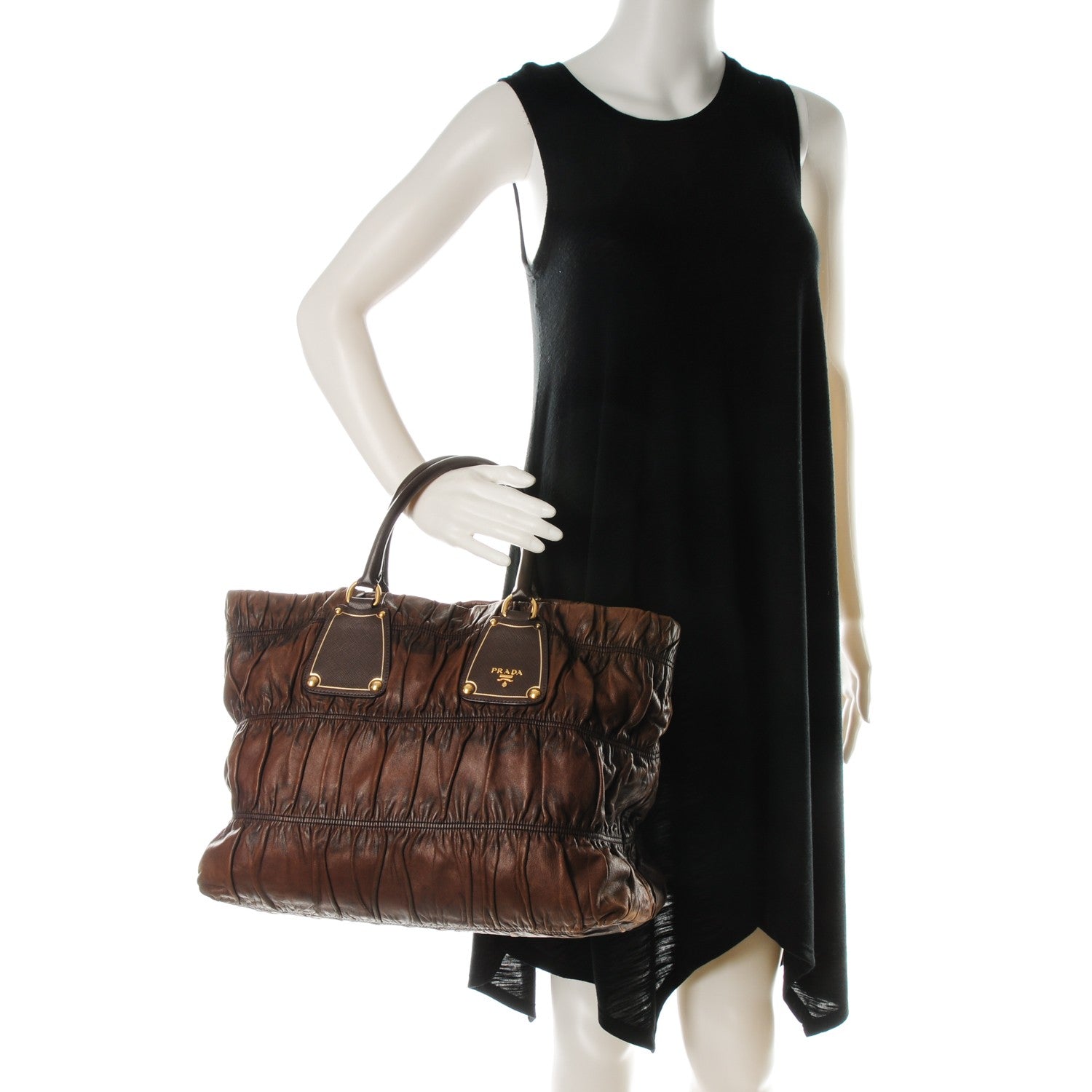 Prada Nappa Gaufre Antik Tote Noce 2 of 7