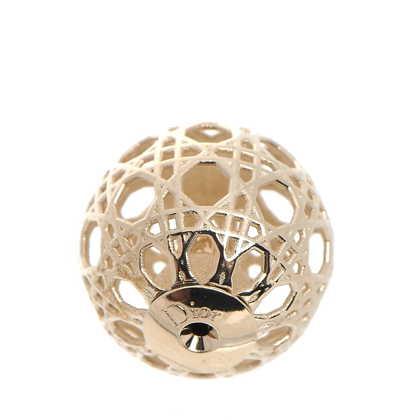 Cannage Mise En Dior Tribal Earrings Gold